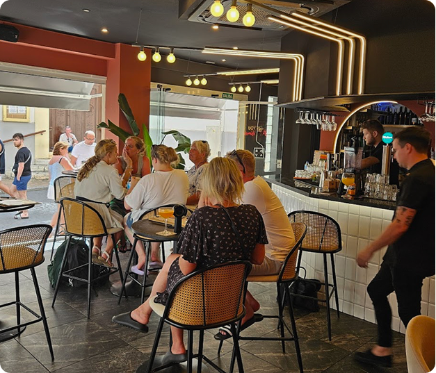 Signature cocktail with fresh ingredients